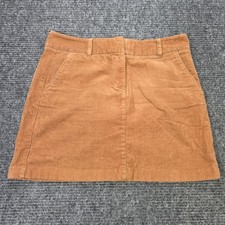 Vineyard Vines Corduroy Mini Skirt Women's Size 10 Tan Camel Stretch Cotton