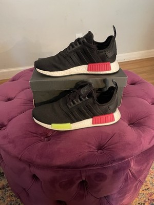 Adidas NMD_R1 Men's Solar Sneakers Black Size 8.5 Running Shoes