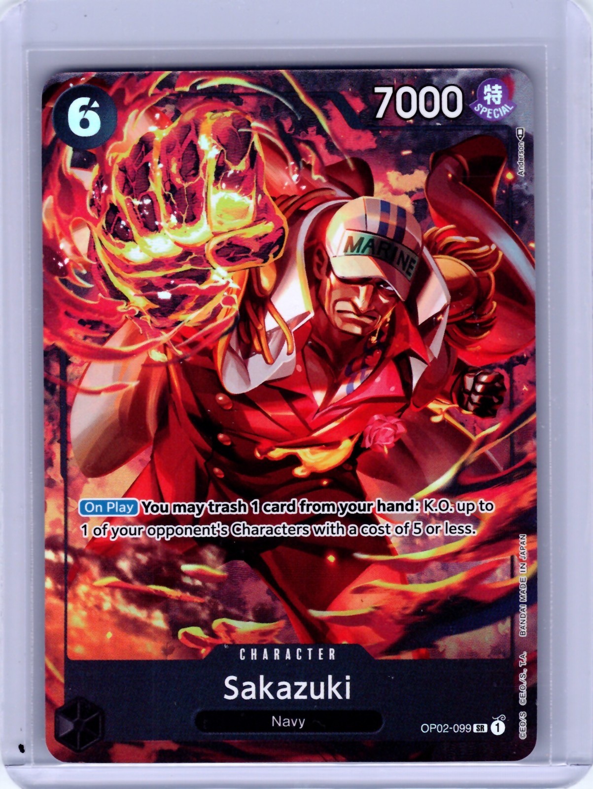 Sakazuki 2023 Paramount War #OP02-099 Super Rare (Alternate Art