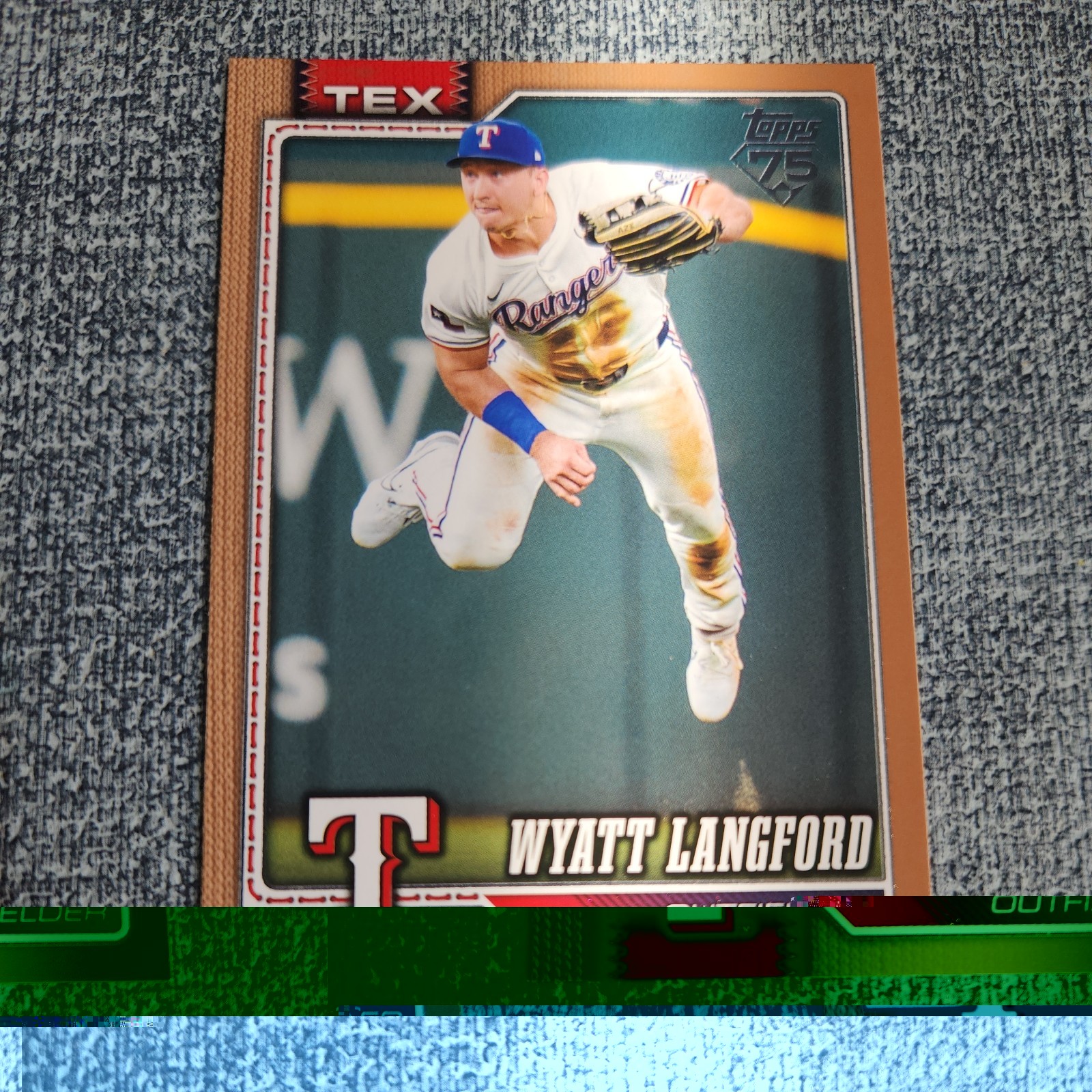 2026 Topps Series 2 Wyatt Langford Gold /2026 Texas Rangers