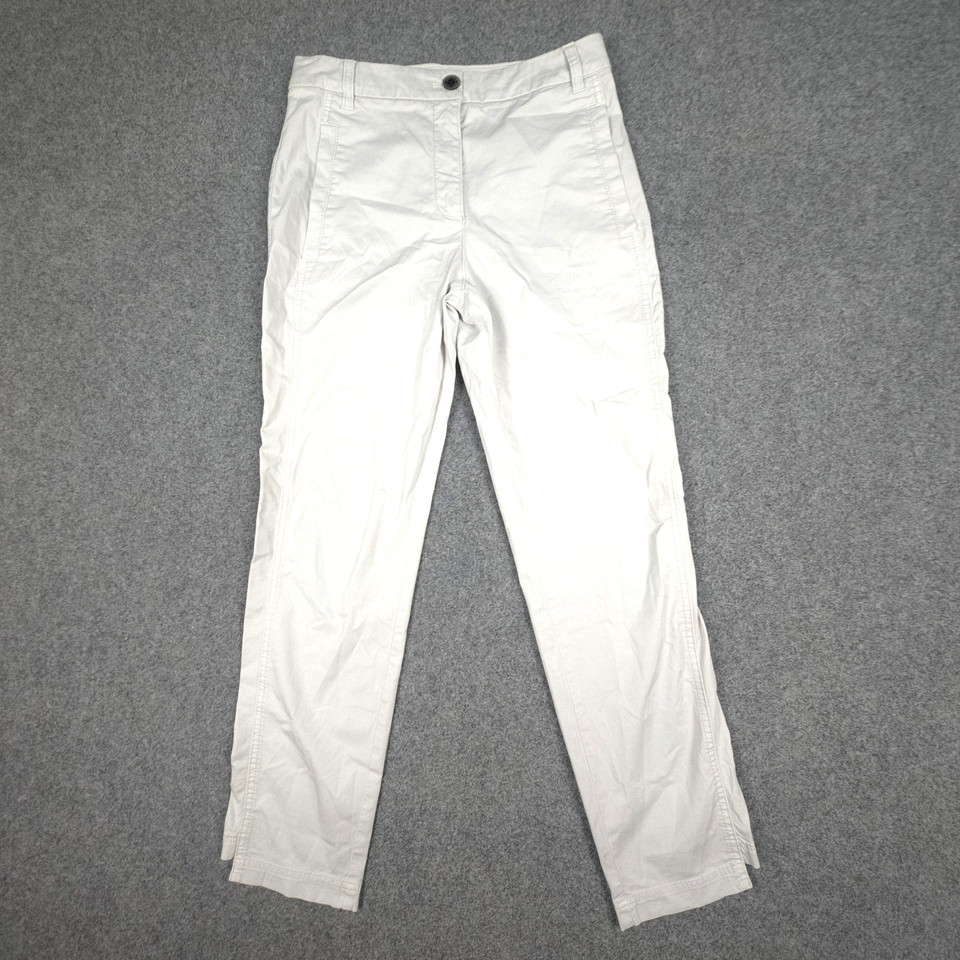 Marccain Pants womens 8 Grey Chino Outdoor trouser Zip Fly Casual Size 8