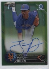 2016 Bowman Draft Chrome Pick Green Refractor 77/99 Justin Dunn #CDA-JD Auto w5p