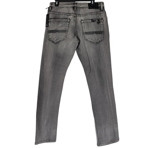 Buffalo David Bitton Jeans Mens 32x32 Gray Sanded Ash-X Slim Straight Stretch - Picture 2 of 9