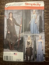 Simplicity 1347 UNCUT Sewing Pattern, Misses' Fantasy Costumes, Size R5 14-22 