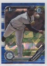 2019 Bowman Chrome Draft Sapphire Edition Blue 32/99 Isaiah Campbell 0vl1