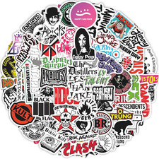 100Pcs Heavy Metal Band Stickers Rock Stickers Heavy Metal Punk Rock