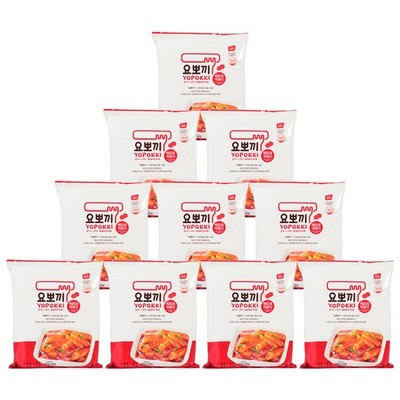 Yopokki Reiskuchen Pouch Topokki Sweet&Spicy 10x140g Tteokbokki Rice Cake 