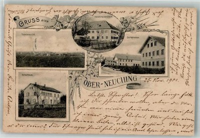 13664214 - 8059 Oberneuching village street action Zech school Erding LKR 1901
