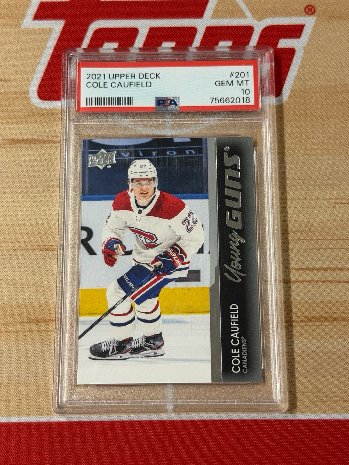2021 Upper Deck - Cole Caufield Young Guns PSA 10 #201
