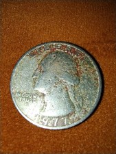 LOOK WOW vintage 1977 Washington Quarter Dollar FITNESS COIN ORIG NO ERROR