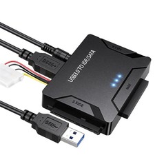 USB 3.0 to IDE SATA Adapter Hard Drive Reader Type C HDD Kit Fits 2.5/3.5 Inch