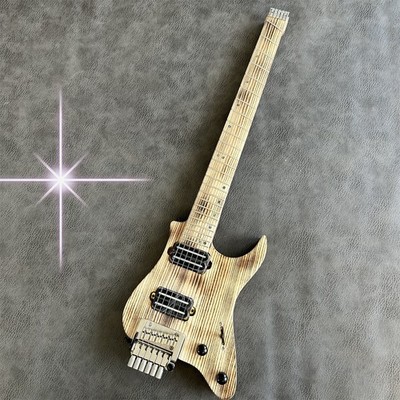 Portable Headless Smoke Bake High End Solid Body Electric Guitar 24 Frets