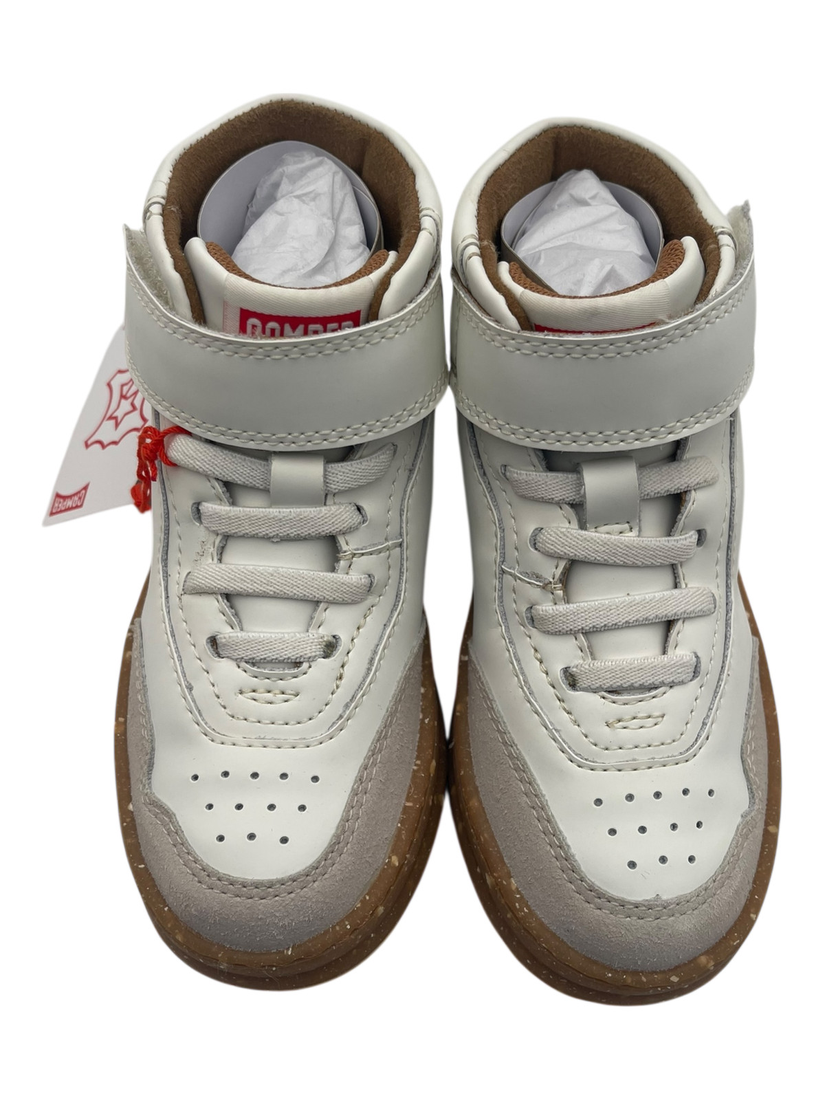 Camper Kids Baby Boys Sneaker, White Natural, Kids Size 8