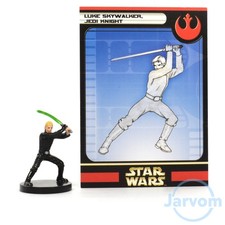 Star Wars Miniatures Rebel Storm 02/60 Luke Jedi Knight w/ Card COMBO Shipping