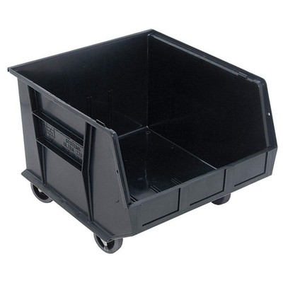 QUANTUM STORAGE SYSTEMS QUS275MOBBK Mobile Bin,Black,Polypropylene,11 in 33Z341