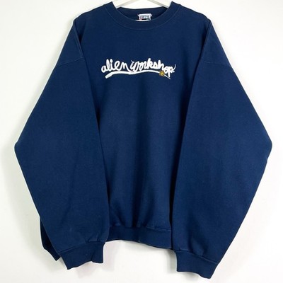 Alien Workshop Vintage Sweater Sweatshirt Gr.XL/XXL Herren Blau Logo 90s y2k