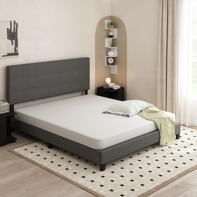 TIDUR 6'' Cooling Gel Memory Foam California King Mattress in a Box