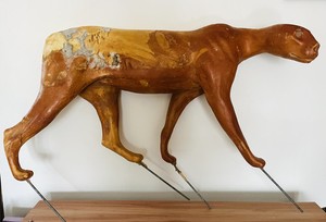 Rare Vintage cougar taxidermy foam form 