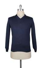 Fiori Di Lusso Navy Blue V-Neck Sweater - FL67236