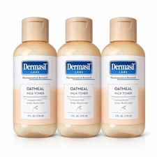 Dermasil Oatmeal Milk Toner Set of 3 Face Toner Snow Mushroom Sensitive Skin