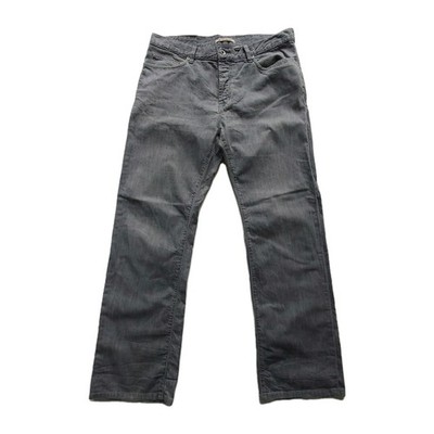 John Varvatos Lightweight Jeans Herren W34 L30 Grau 100% Baumwolle USA Straight Reg