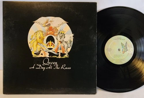 Queen - A Day At The Races LP - OG Press - Elektra - EX