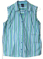 BASIC EDITIONS SLEEVELESS BLOUSE ladies size ...