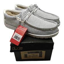 Hey Dude wally sox stone white slip on Men's Sizes US 10-15