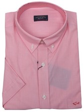 Paul Shark Yachting Mens Shirt Top Short Sleeve Size 42 16.5" Capri Collection