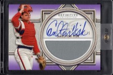 2022 Definitive Carlton Fisk Relic Auto 1/5 #DARC-CFI2