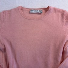 Cashmere Co 100 Cashmere Women's M Sweater Pink Super Soft Comfy Classy