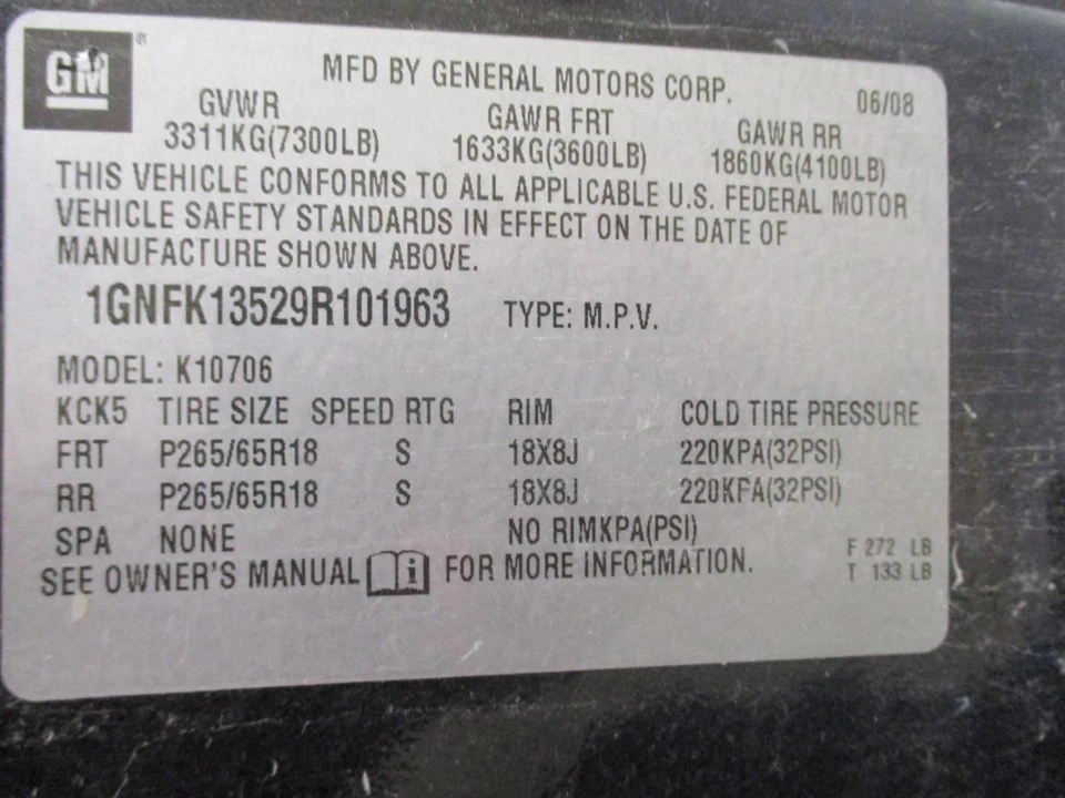 Chevrolet Tahoe 2009 ECM 25883951 6923 Foto 4 de 4