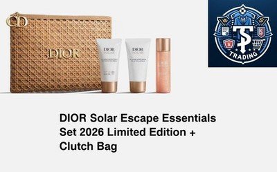 DIOR Solar Escape Essentials Set 2026 Limited Edition + Clutch Bag NEU OVP