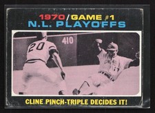 1971 Topps #199 1970 N.L. Playoffs Game 1 - VG/EX Set Break!