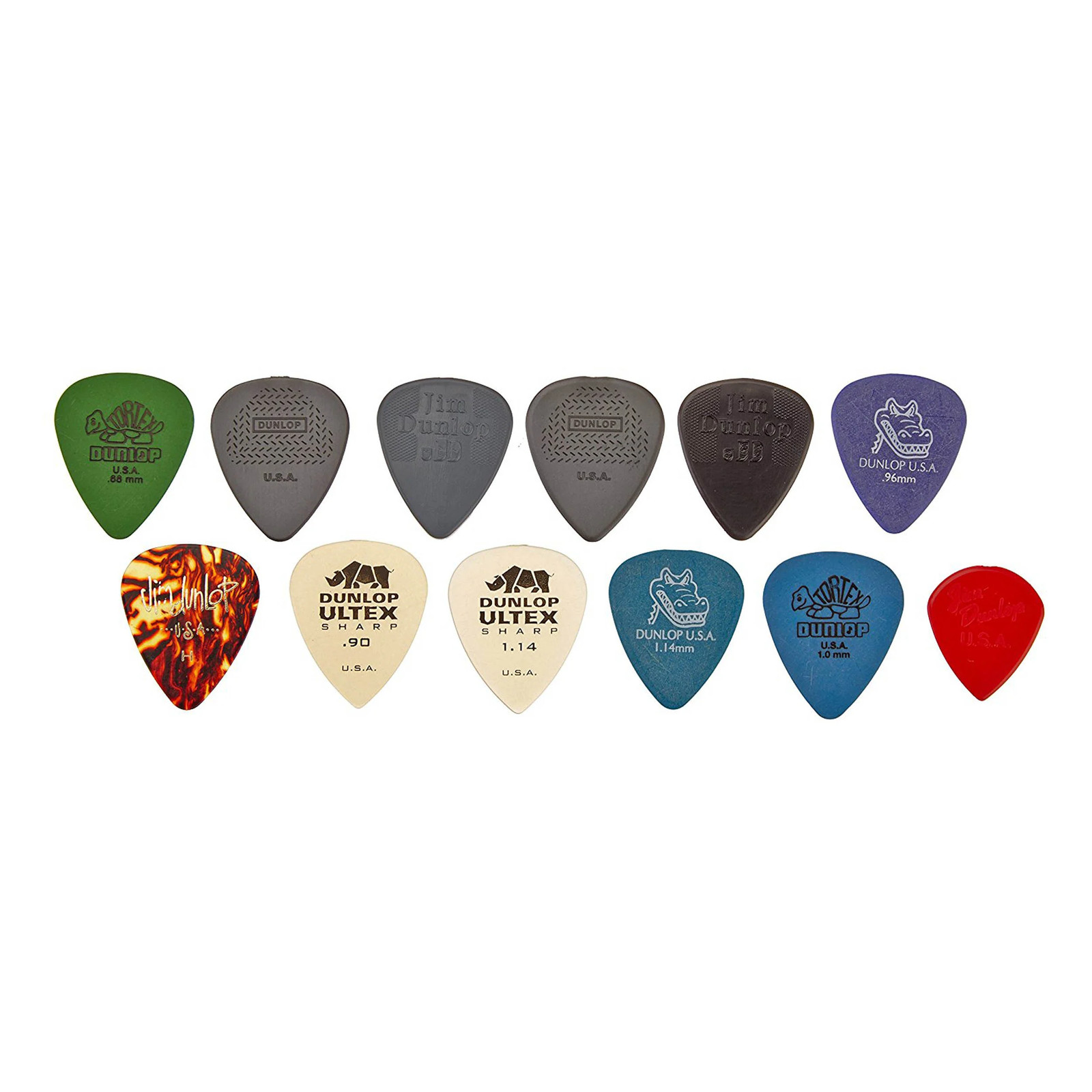 Набор Dunlop PVP102 Pick Variety Pack, Ассорти, Средний/тяжелый, на 12 игроков