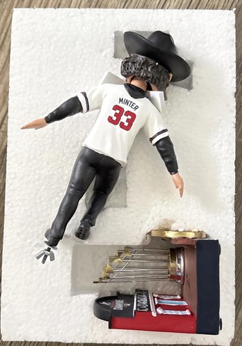 FOCO Atlanta Braves World Series A.J. Minter “Buckle” Player Bobble (#61 Of 421) - Picture 3 of 10