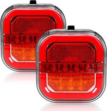 Wireless Trailer Lights Magnetic, USB-C Rechargeable LED Tail Light Kit for