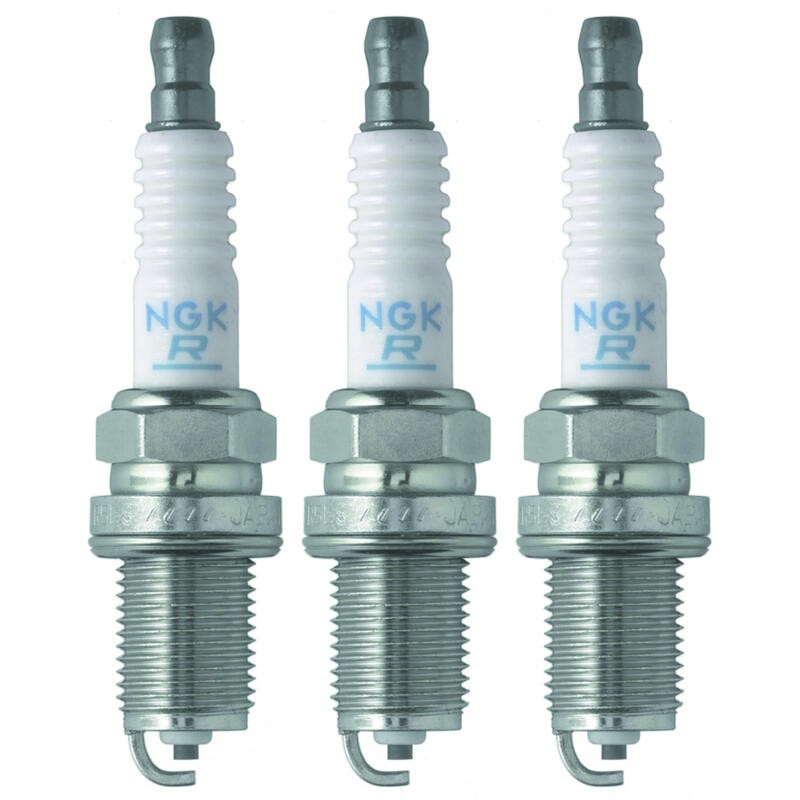 NGK Spark Plug 2087 3-PACK V-Power BKR5EYA 14mm Copper/Nickel, Flat, HR 5