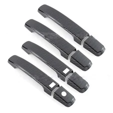 Glossy Carbon Fiber Cover Trim For 09-12 Infiniti G G37 Side Smart Door Handle