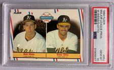 1988 FLEER WALT WEISS DAVE OTTO ROOKIE CARD (RC) #652 PSA 10 GEM MINT. rookie card picture