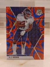 2020 Panini Mosaic - A.J. Brown #190 Reactive Blue Mosaic Prizm