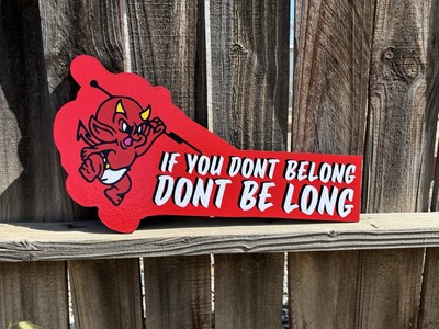 Must Be 18 To Get Tattooed! Handmade Hot Stuff Tattoo Shop Sign