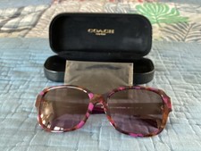 Coach HC8160 L145 Sunglasses Purple Confetti 533990 56-17-135 Gradient w/ Case