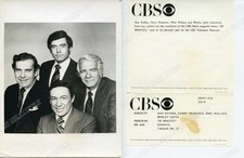 60 Minutes Dan Rather Mike Wallace Morley Safer Harry Reasoner Press Photo 7X9
