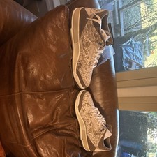 New Nike Air Jordans Size 11 Low Top Sneakers Gray White Paisley Pattern