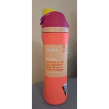 Owala FreeSip Limited Edition Water Bottle 24 oz Pink Yellow Coral New Tags