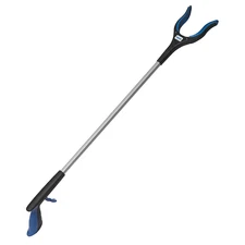 Ettore 32 in Reacher Grabber Tool Aluminum Plastic Rubber Pickup Stick