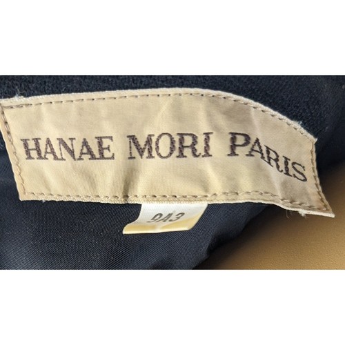 80s tailored Hanae Mori vintage color block dress - Picture 6 of 6