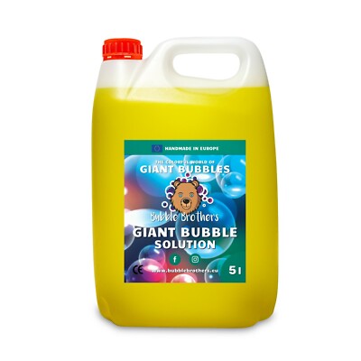 Seifenblasenflüssigkeit 5 Liter für Riesenseifenblasen Bubble Brothers 