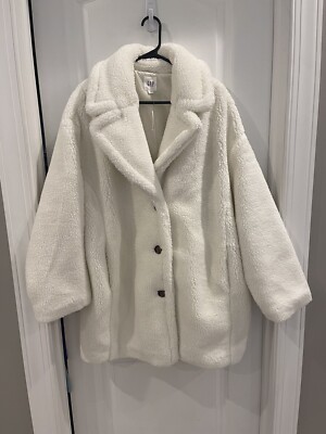 Womens GAP Sherpa jacket XL cream/beige